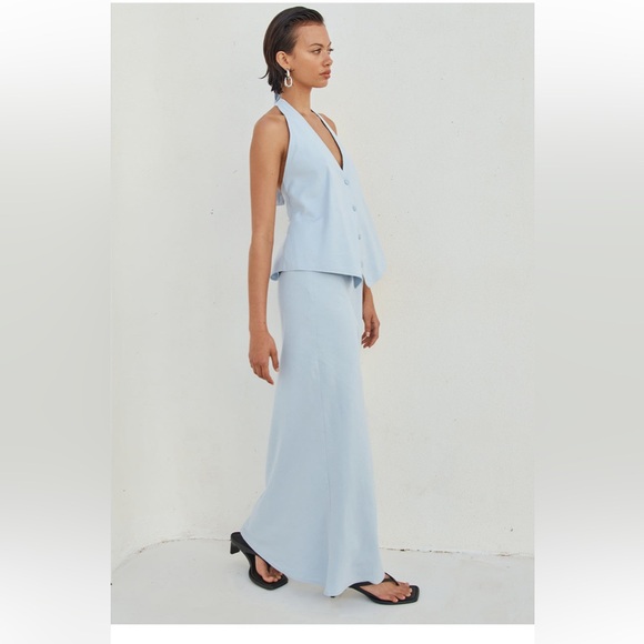 Brioni Linen Maxi Skirt and one back Vest - Picture 3 of 5